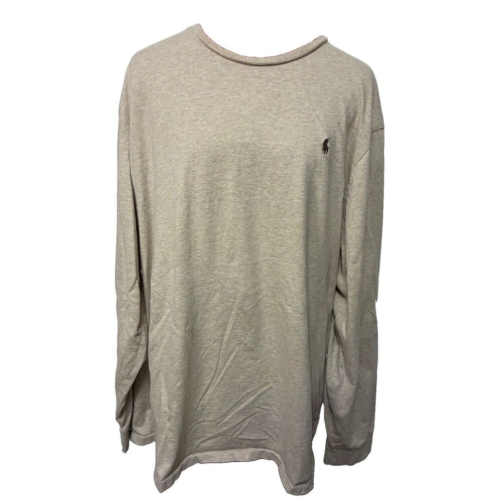 Polo Ralph Lauren Men’s Beige Long Sleeve Shirt Size 2XL